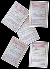 (L49) LOTTO 5 POLIZZE ASSICURATIVE ANNI '30 - SIRACUSA, CASSA NAZ. ASSICURAZIONE