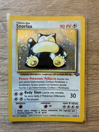 Pokemon snorlax rara - snorlax, 11/64