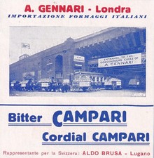 D1a - Campari Soda Lugano Aldo Brusa -  Pubblicita Advertising Anni 30