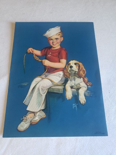Copertina calendario vintage