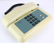Cornetta Telefonica Sip Vintage Bianco Panna TELEFONO Anni 90 GIUGIARO DESIGN