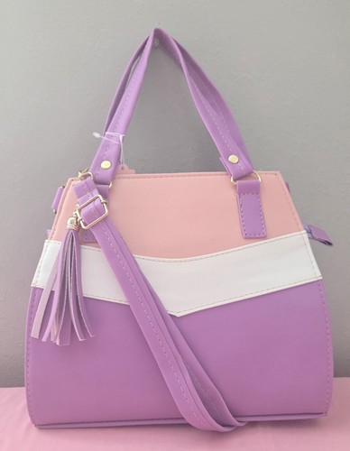 Borsa rosa bianca lilla - bianca,