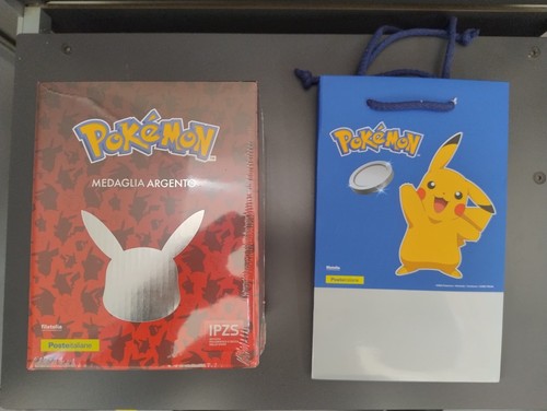 Pokeball medaglia argento - pokeball,