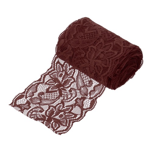 Nastro pizzo elastico - , marrone