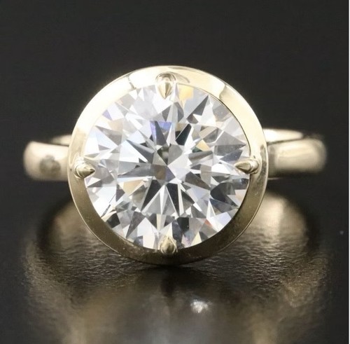 Anello con diamanti - , coltivati