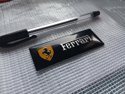 Ferrari emblem plate black