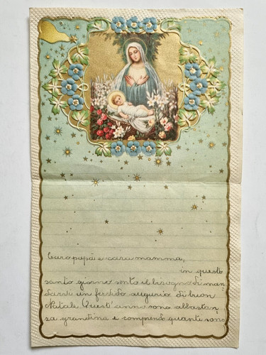 Vecchia lettera natale - vecchia,