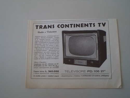 Advertising pubblicità 1954 - pubblicità,