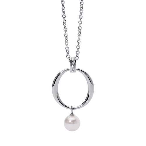 Collana acciaio con - collana,