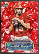 2025 Bowman Chrome U Sapphire Fernando Mendoza Selections RED /5 Indiana