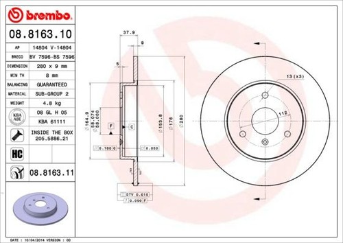 Coppia dischi freno brembo - dischi,