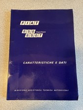 MANUALE CARATTERISTICHE E DATI FIAT 850 FAMILIARE, 850T. OTTIME CONDIZIONI.