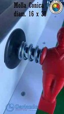 MOLLA CONICA PER CALCIO BALILLA GARLANDO DIAM 16 X 30 MM  SET 4 P ( GA2A4-402)