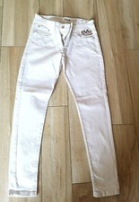 Pantaloni Uomo Fila Bianchi Cotone Leggero Elasticizzati Eleganti Tasca SlimFit