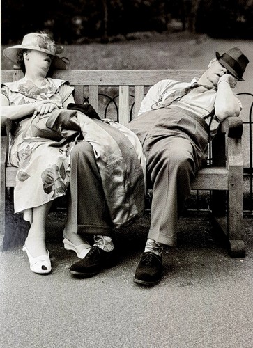 Old couple tired - couple, by