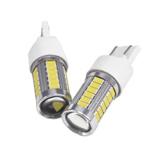 2 X T20 W21/5W 7443 7440 33SMD AUTO Backup Reverse LED Lampadine Bianco 6000K