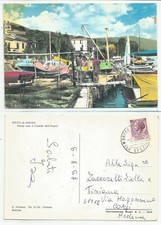 LA SPEZIA (054) - BOCCA DI MAGRA Pontili sotto il Castello dell'Angelo - FG/Vg