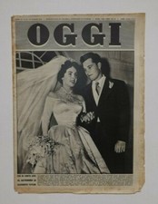 OGGI Anno VI N.20  Maggio 1950 Settimanale Politico Matrimonio Elizabeth Taylor