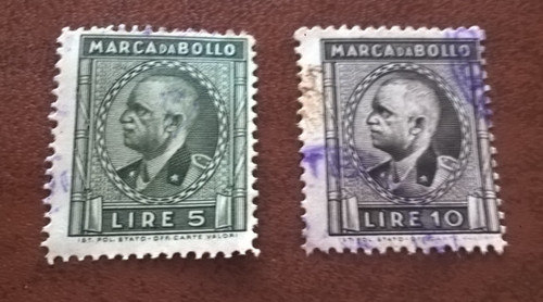 Regno 1937 marche - marche, bollo