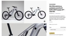 Bici elettrica MTB 29" 500Wh
