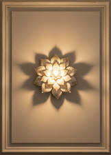 Plafoniera classica in metallo avorio invecchiato lampada da tetto o parete E27