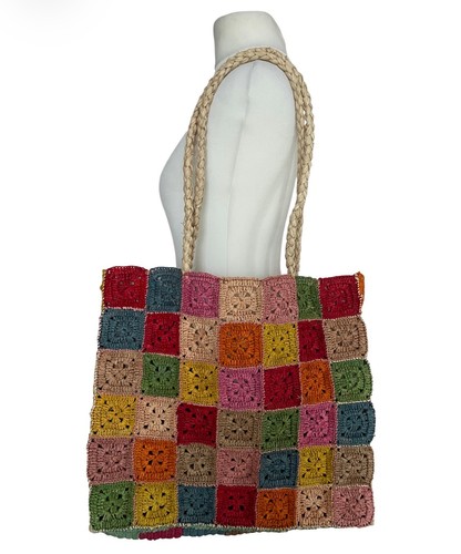 Borsa tote multicolore nonna