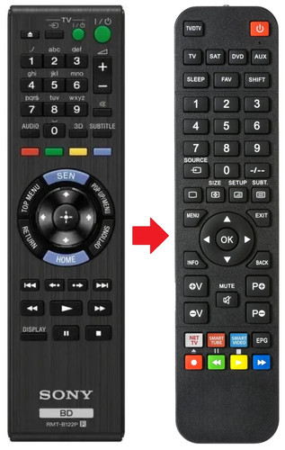 Telecomando adatto per - , sony
