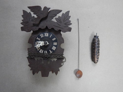 Antico mini orologio cucù - orologio, a