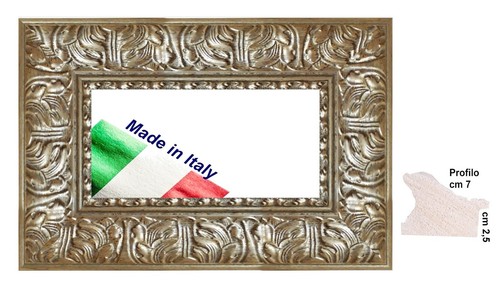 Cornice legno argento - cornice, in