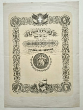 Diploma Napoli Istituto Tecnico Perito Commerciale Ragioniere Fascismo 1930