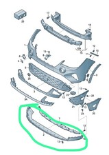 SPOILER PARAURTI ANTERIORE SEAT ARONA 2021/2025 6F98059019B9 Leggere Descrizione
