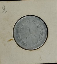 MONETA TURCHIA 1 UNA  LIRA TURCA - ANNO 1976
