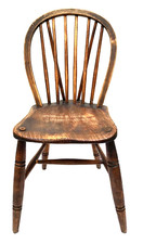 sedia da campagna Petite Windsor Side Chair in Oak, Inghilterra, circa 1890