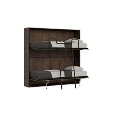 Itamoby Letto a scomparsa doppio orizzontale Kando con materassi Noce