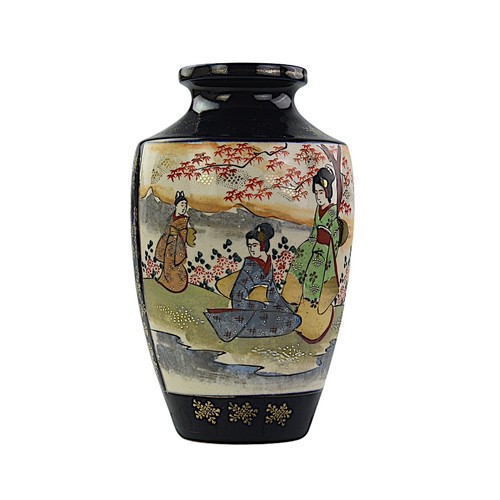 Vaso giapponese satsuma - vaso,