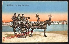 ai6535 - CARTOLINA D' EPOCA - Siragusa Città - Tipo di Carretto Siciliano