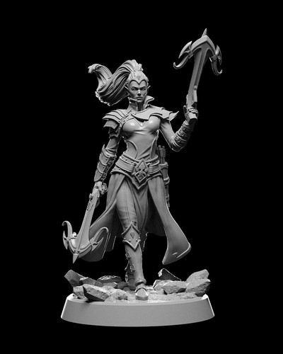 Elfo oscuro femmina drow - elfo,