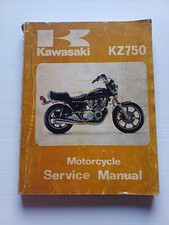 Kawasaki KZ 750 E1- H1 1980 manuale officina originale inglese workshop manual