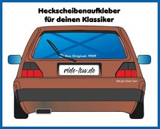 L'ADESIVO STICKER LUNOTTO originale adatto per VW GOLF Jetta 1974 - 2019