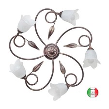 Plafoniera a soffitto in ferro