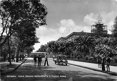 Cartolina catania viale regina - cartolina,