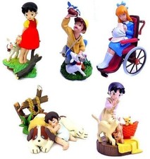 HEIDI Girl Of The Alps Mini Vignette gashapon figure set x 5 nuovo raro Kaiyodo