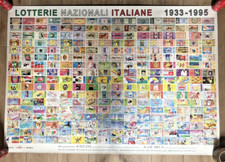 Poster Lotterie Nazionali Italiane 1933-1995 A.N.C.O.L. - A.GE.MO.S. 138 x 97 cm