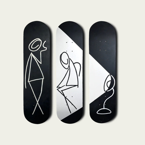Mazzo skateboard legno - di,