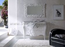 como +2 comodini bombato laccato foglia argento rilievi serie giada sottocosto M