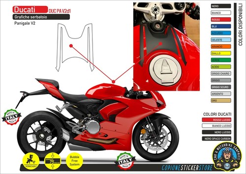Adesivo per serbatoio ducati - adesivo,