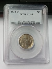 1934 D Buffalo Nichel 5C PCGS