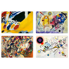 Tovagliette americane lavabili set 4 pz PVC rettangolari 28,5x43 cm KANDINSKYJ