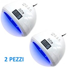 LAMPADA UV LED UNGHIE RICOSTRUZIONE DISPLAY 48W FORNETTO TIMER  2 PEZZI SUN 1S