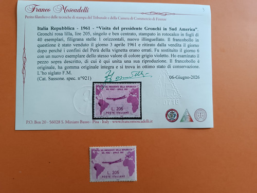 Repubblica 1961 gronchi rosa - 1961,
